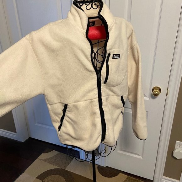 Roots Recycled Fibre Fleece Jacket UNISEX Sz M EUC - Picture 3 of 11